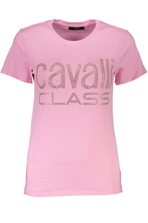 Cavalli Class Pink Womens Short Sleeve T-Shirt