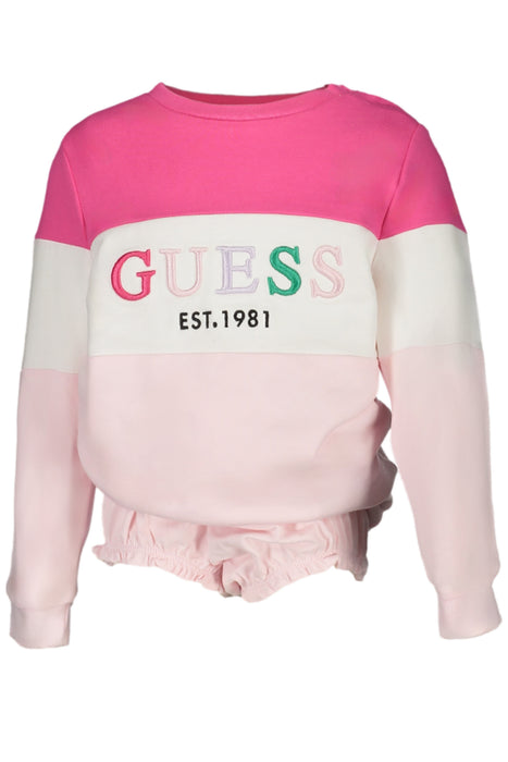Guess Jeans Pink Girl Without Zip Sweatshirt