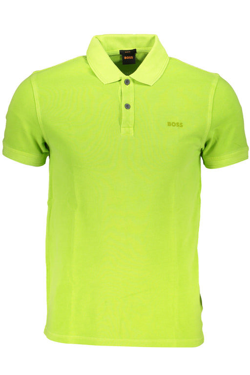 Hugo Boss Mens Green Short Sleeved Polo Shirt