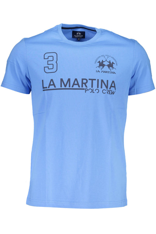La Martina Light Blue Man Short Sleeve T-Shirt