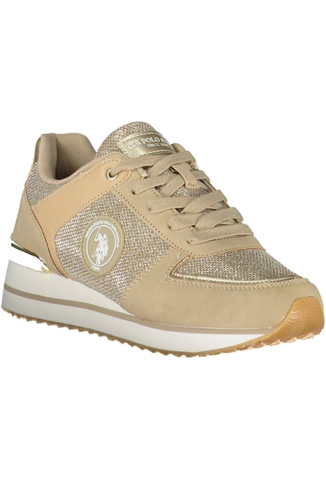 Us Polo Best Price Womens Sports Shoes Gold