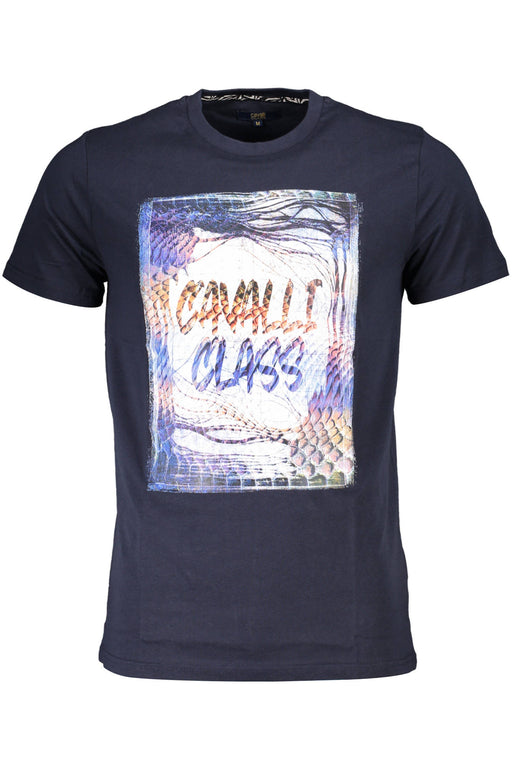 CAVALLI CLASS T-SHIRT SHORT SLEEVE MAN BLUE