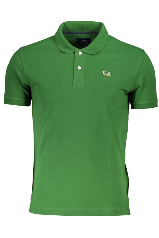 La Martina Mens Green Short Sleeved Polo Shirt